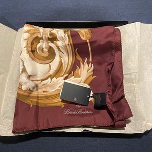 NEW - Brooks Brothers Silk Scarf w/ Box